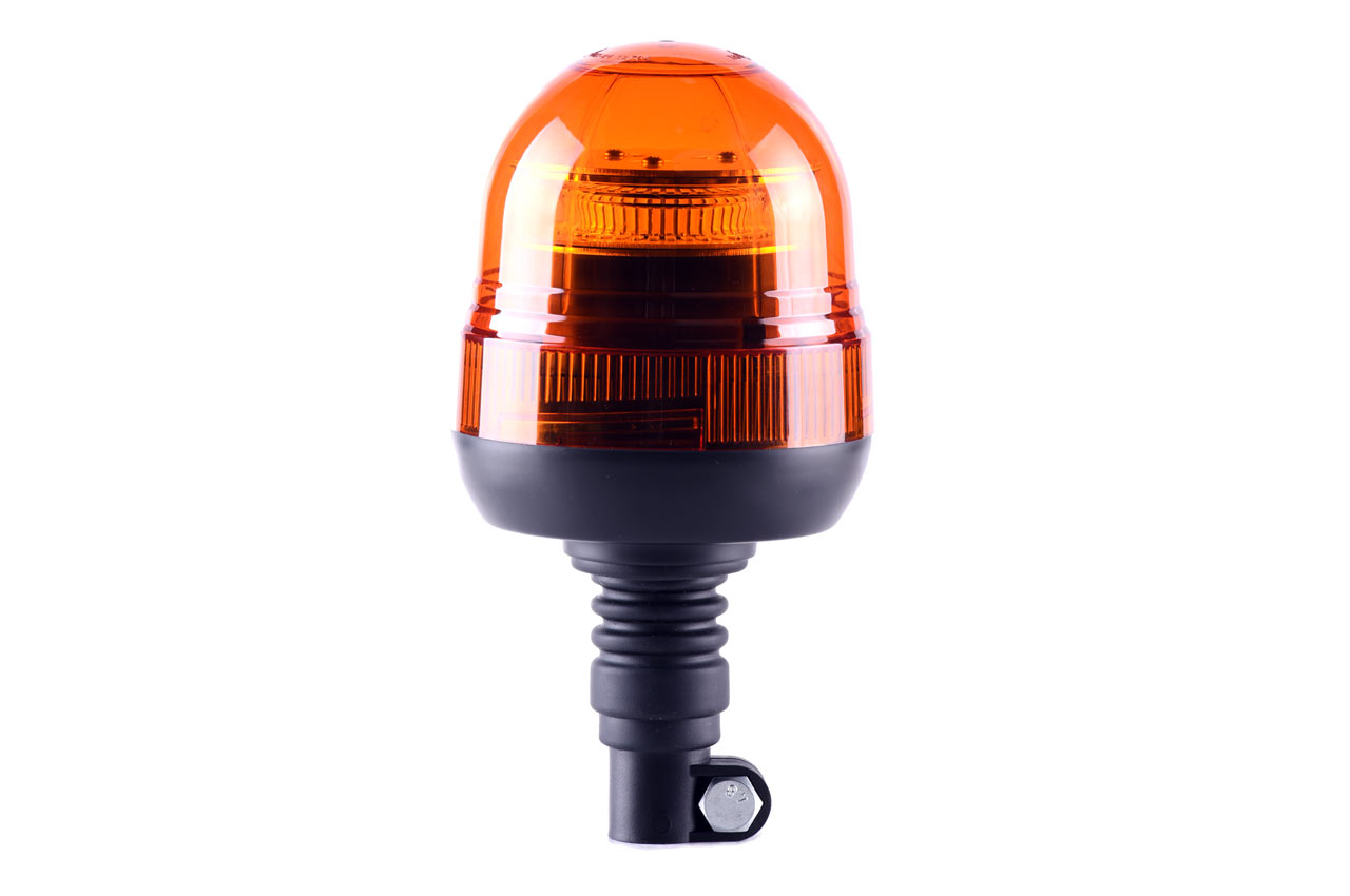 Amio Φάρος Περιστρεφόμενος W02p 12/24v 39smd Led Ελαστικός Βιδωτός Πορτοκαλί 129x241mm 1 01501 1