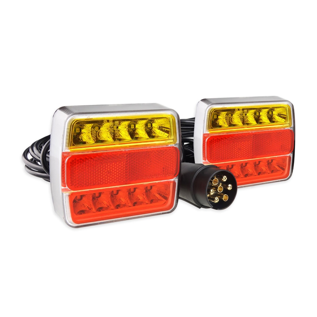 Φανάρια Πίσω Τρέιλερ Μαγνητικά Led με Καλώδιο 7pin 12v 100x95x37mm Tls03 – 2τχμ Amio 1 02141AM 1