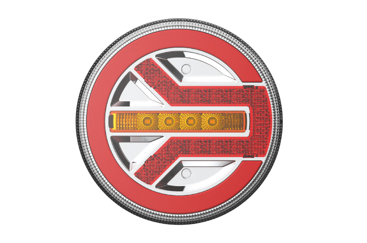 Φανάρι Τρέιλερ Πίσω Rcl-06-lr 10-30v Led Στρογγυλό Φ140x38mm με Καλώδιο 1τμχ Amio 1 02371