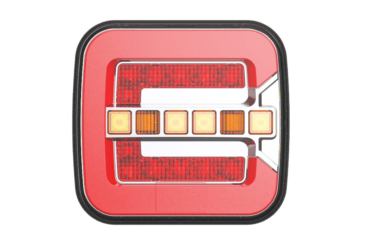 Φανάρι Τρέιλερ Πίσω Rcl-08-lr 10-30v Led 108x102x38mm με Καλώδιο 1τμχ Amio 1 02373