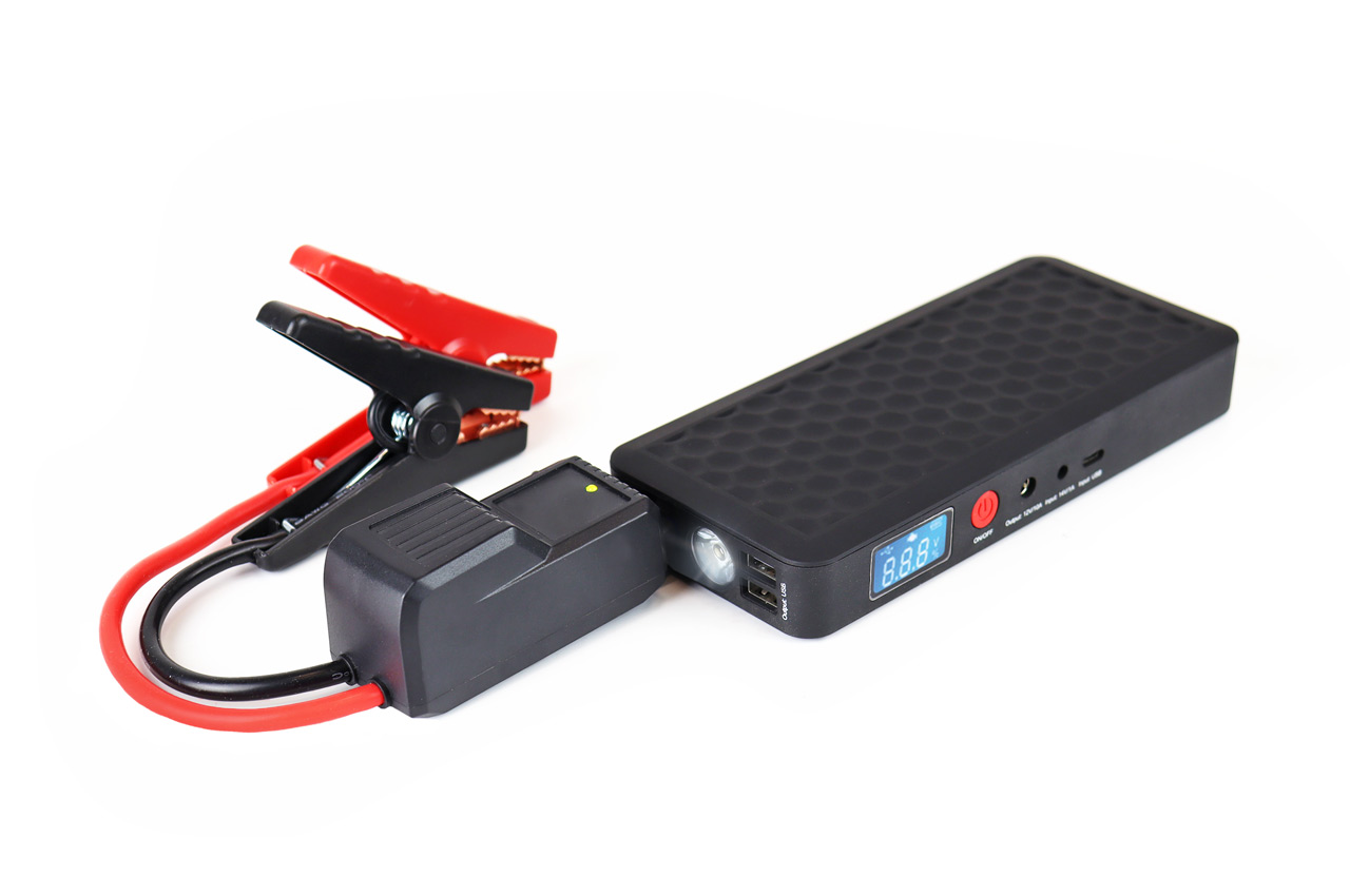 Εκκινητής Μπαταρίας Αυτοκινήτου Starter Powerbank Sj-02 12v 12ah 800a με Οθόνη Lcd Amio 1 02524 1