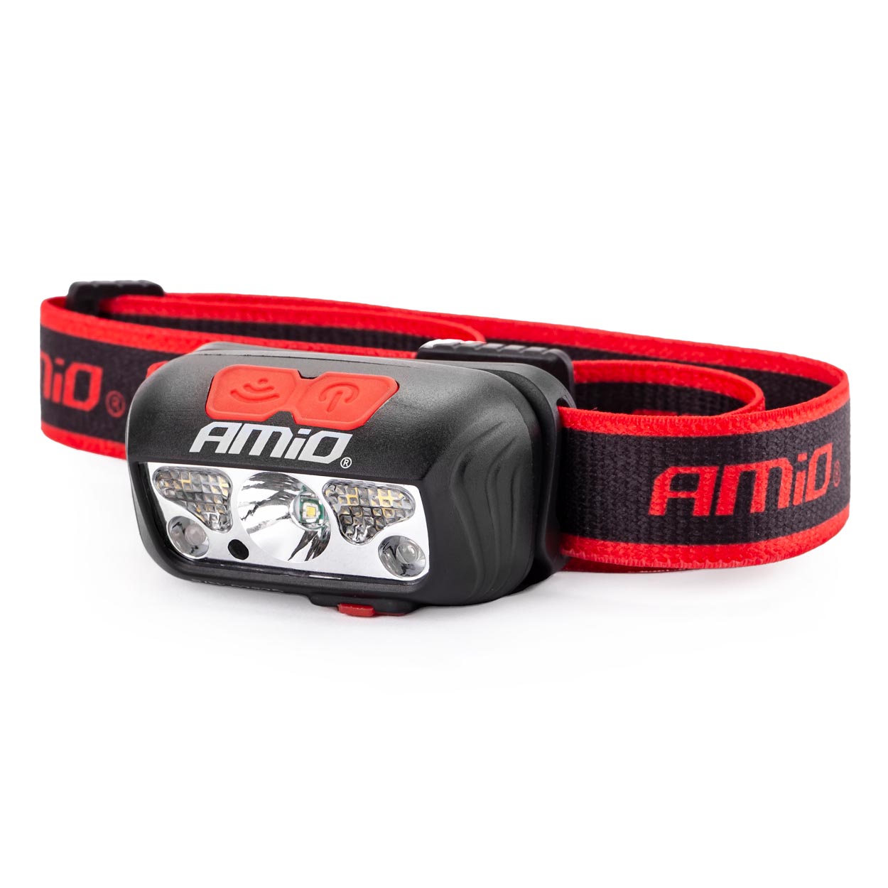 Amio Φακός Κεφαλής Εργασίας Lh03 1200mah Micro Usb Xpe+2led+2smd 180flux 8x7x7cm 1 02825 01