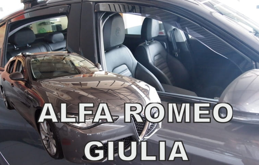 Ανεμοθραύστες Alfa Romeo GIULIA 4D 2016-2025 Φιμέ Heko Σετ 4τμχ 10116 1 10116