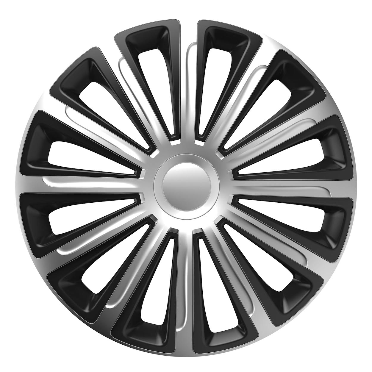 Τάσια 16 Inch Hubcap Trend Silver Black - Σετ 4τχμ Amio 1 11700