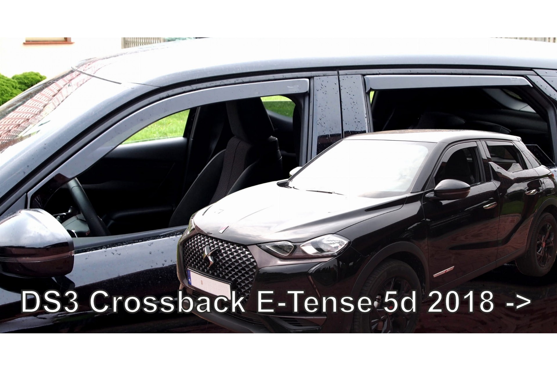 Ds3 Crossback E-tense 5d 2018+ Φιμέ Ανεμοθραύστες Heko Σετ 4τμχ για Μπρος-Πίσω Παράθυρα 1 12276