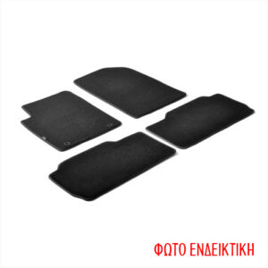Volvo Xc60 11/2008-2017 Μαρκέ Πατάκια Μοκέτας Σετ 4τμχ της Lampa μαύρα με κουμπώματα