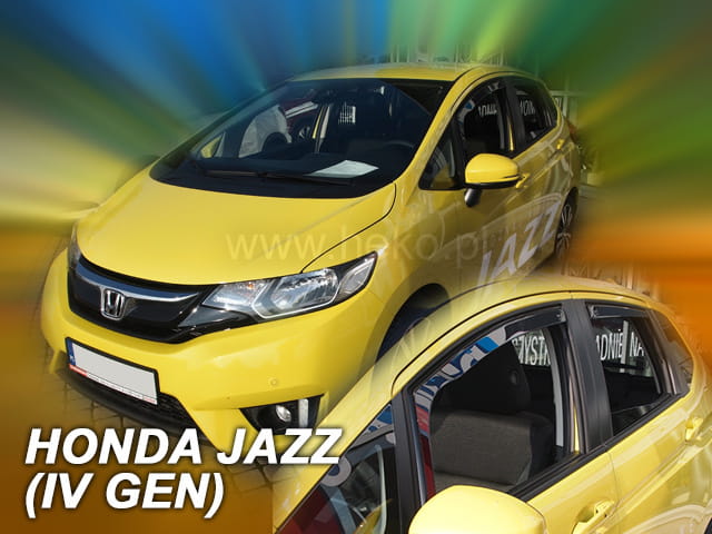 Honda Jazz Iv 5d 2013-2020 Φιμέ Ανεμοθραύστες Heko Σετ 4τμχ για Μπρος-Πίσω Παράθυρα 1 17173