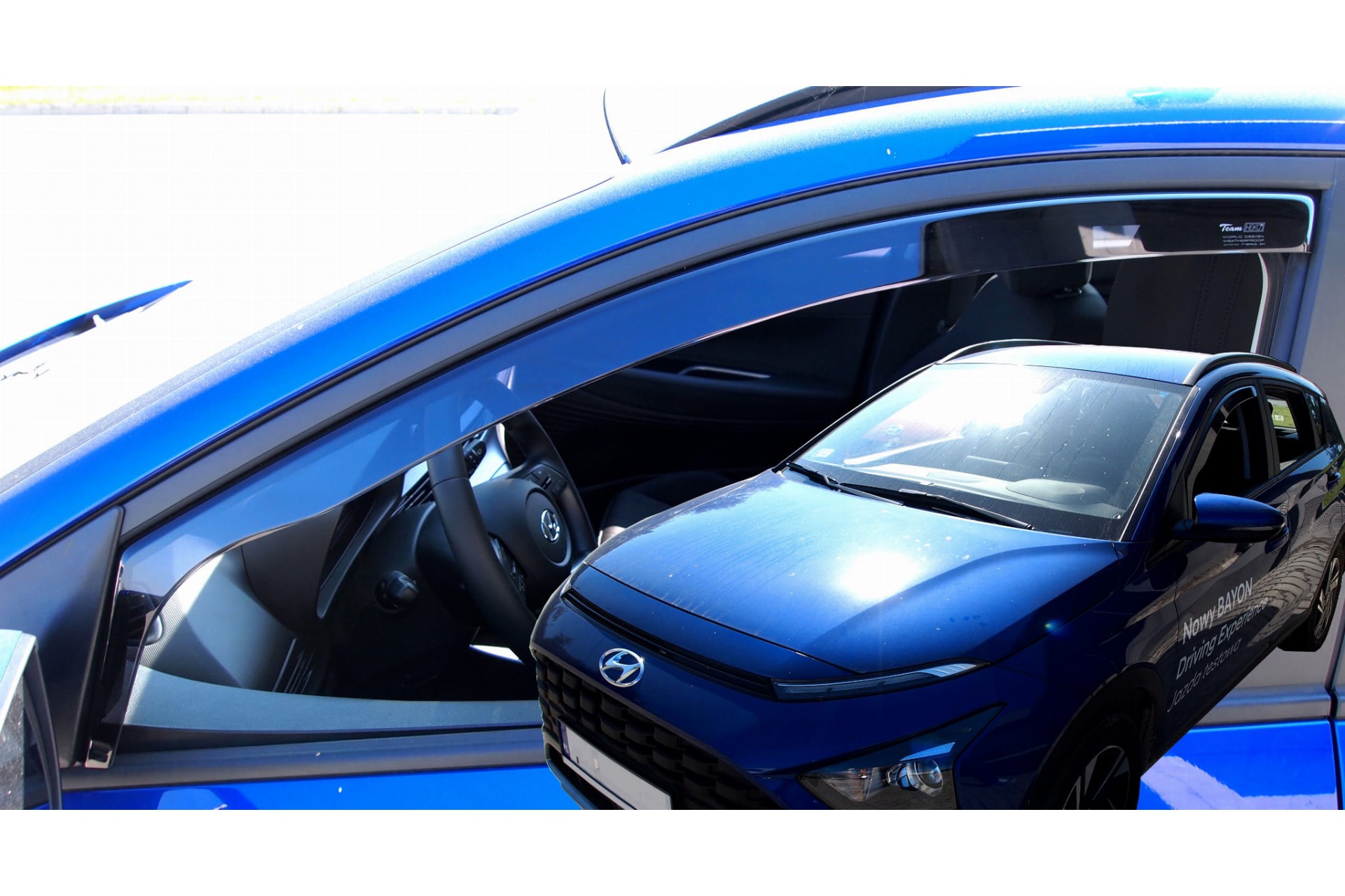Hyundai Bayon 5d 2021+ Φιμέ Ανεμοθραύστες Heko Σετ 4τμχ για Μπρος-Πίσω Παράθυρα 1 17308
