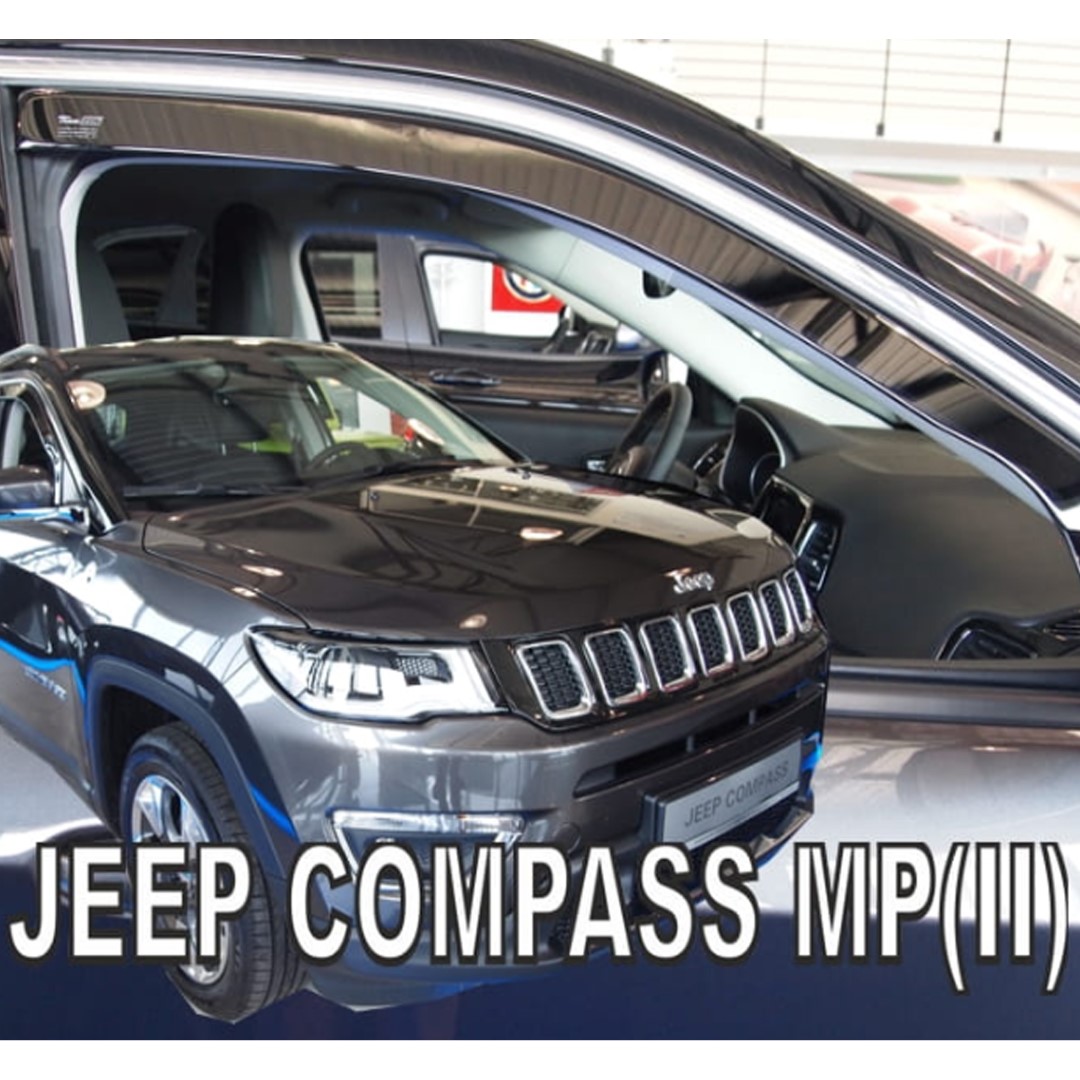 Jeep Compass Mp Ii 5d 2017+ Φιμέ Ανεμοθραύστες Heko Σετ 2τμχ 1 19130