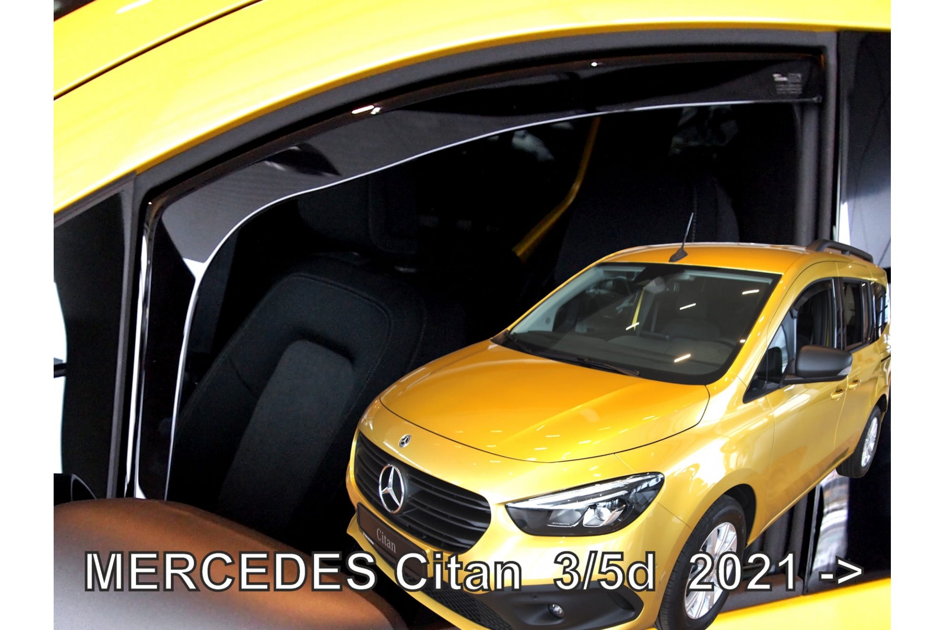 Mecedes Citan 3/5d 2021+ Φιμέ Ανεμοθραύστες Heko Σετ 2τμχ 1 23637