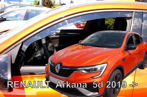 Renault Arkana 5d 2019+ Φιμέ Ανεμοθραύστες Heko Σετ 2τμχ (tp) 1 27018