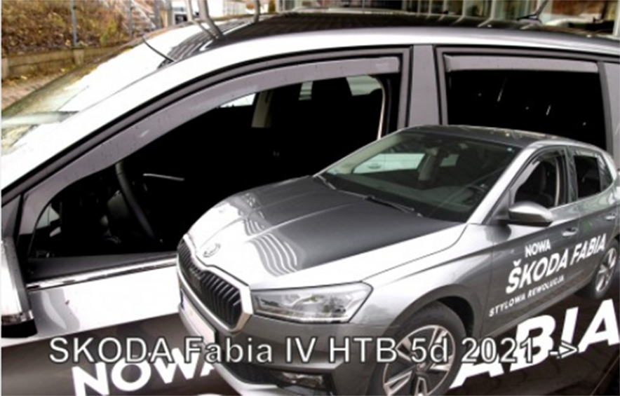 Skoda Fabia Htb 5d 2021+ Φιμέ Ανεμοθραύστες Heko Σετ 4τμχ για Μπρος-Πίσω Παράθυρα 1 28362