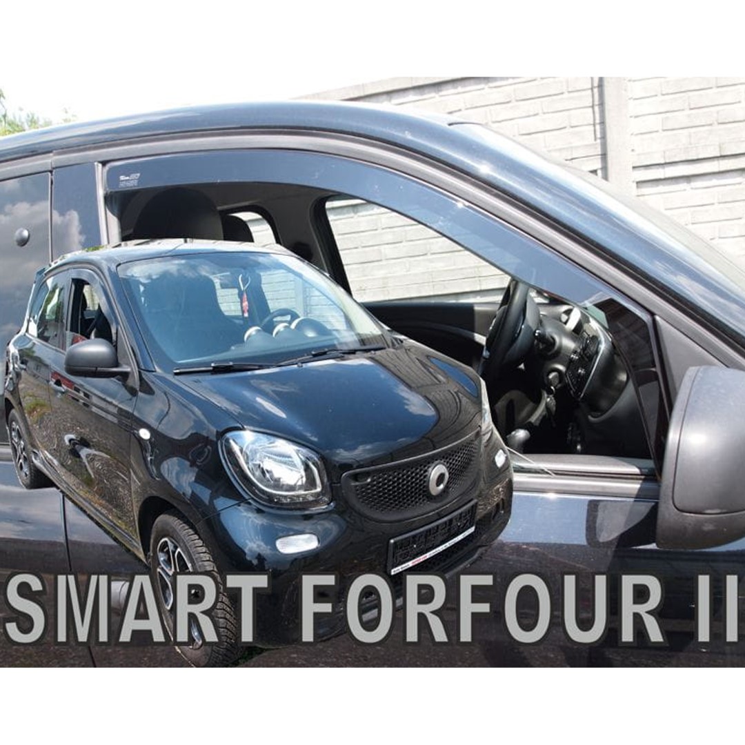Ανεμοθραύστες Smart Forfour II 5D 2014-2019 Φιμέ Heko Σετ 2τμχ 28803 1 28803 1