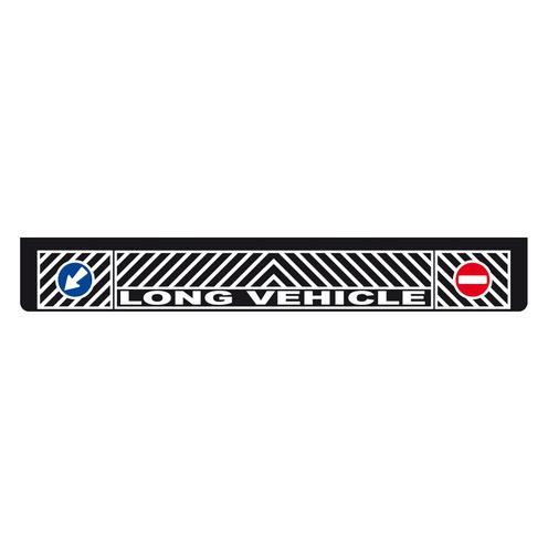 Λασπωτήρας Φορτηγού Μαύρος 240x35cm με Ένδειξη Long Vehicle και Προσπέρασης 1τχμ Lampa 1 28891