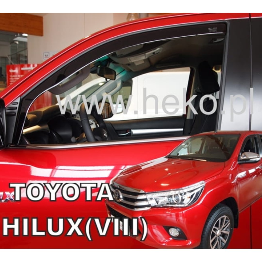 Ανεμοθραύστες Toyota Hilux VIII 4D 2016+ Φιμέ Heko Σετ 2τμχ 29642 1 29642