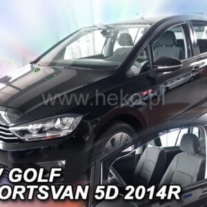 Ανεμοθραύστες για Vw Golf Sportsvan 5d 2014+ της Heko Σετ 2τμχ Φιμέ Πλαστικοί (tp) ΑΝΕΜ.31197