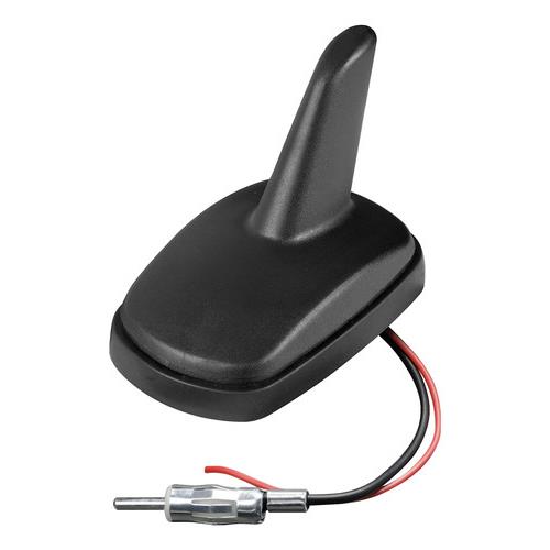 Lampa Κεραία Καρχαρίας Aero-fin 4 12v Μαύρη Am/fm με Ενισχυτή Σήματος 55x85x64mm 1 40625 S 01