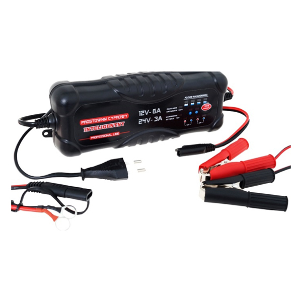 Φορτιστής Μπαταρίας Αυτοκινήτου 12v - 6a/24v - 3a - 230v - 50hz Amio 1 4221542215422155v