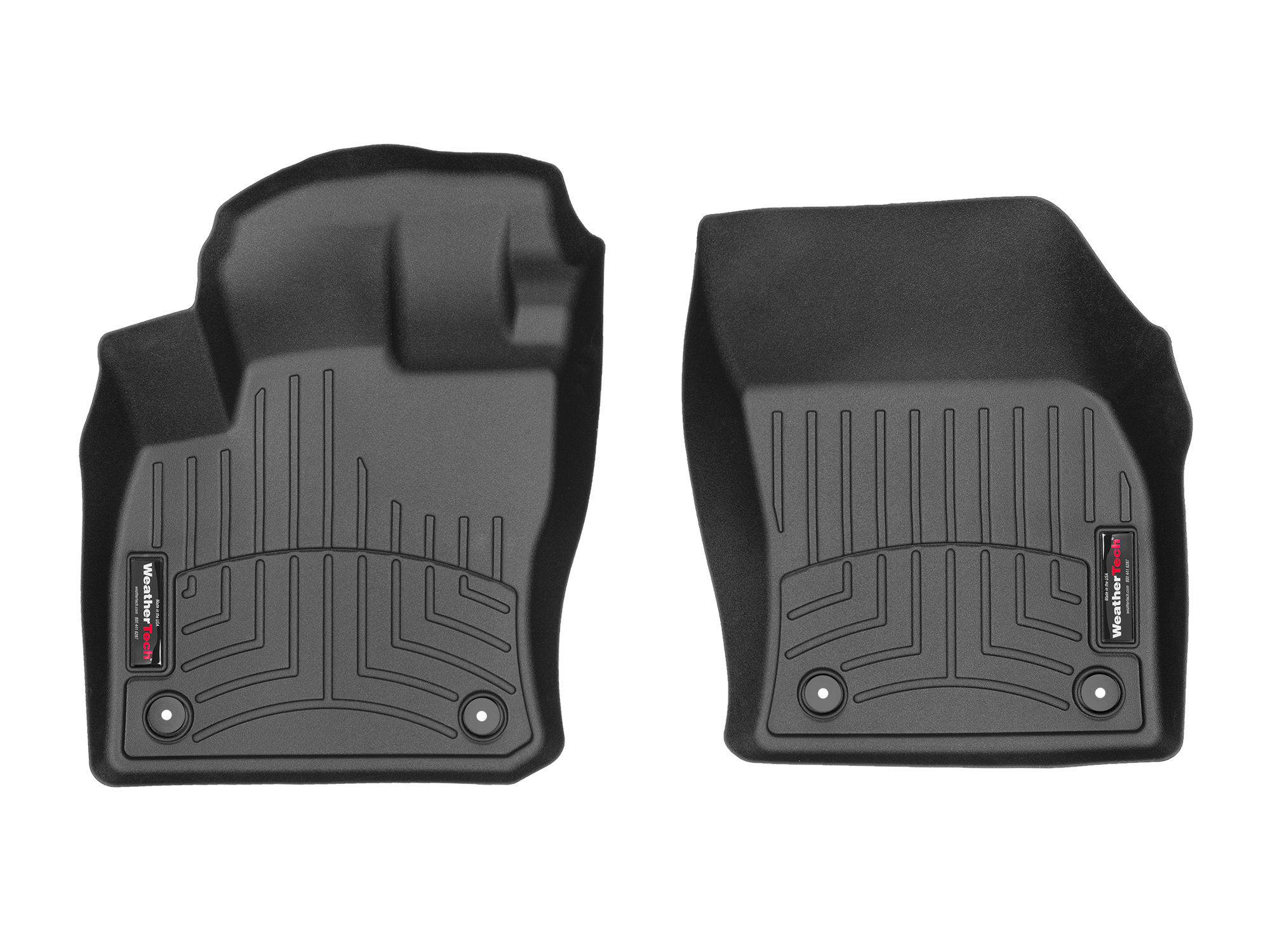 Λαστιχένια Πατάκια Skoda Kodiaq-karoq / Vw T-roc -tiguan-touran / Seat Tarraco Μπροστινά Μαύρα Σετ 2τμχ Weathertech WT449891 1 449891