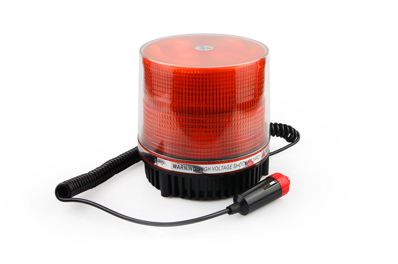 Amio Φάρος Αυτοκινήτου Led 12v - 115 Χ 115mm Πορτοκαλί με Μαγνητική Βάση 1 71686
