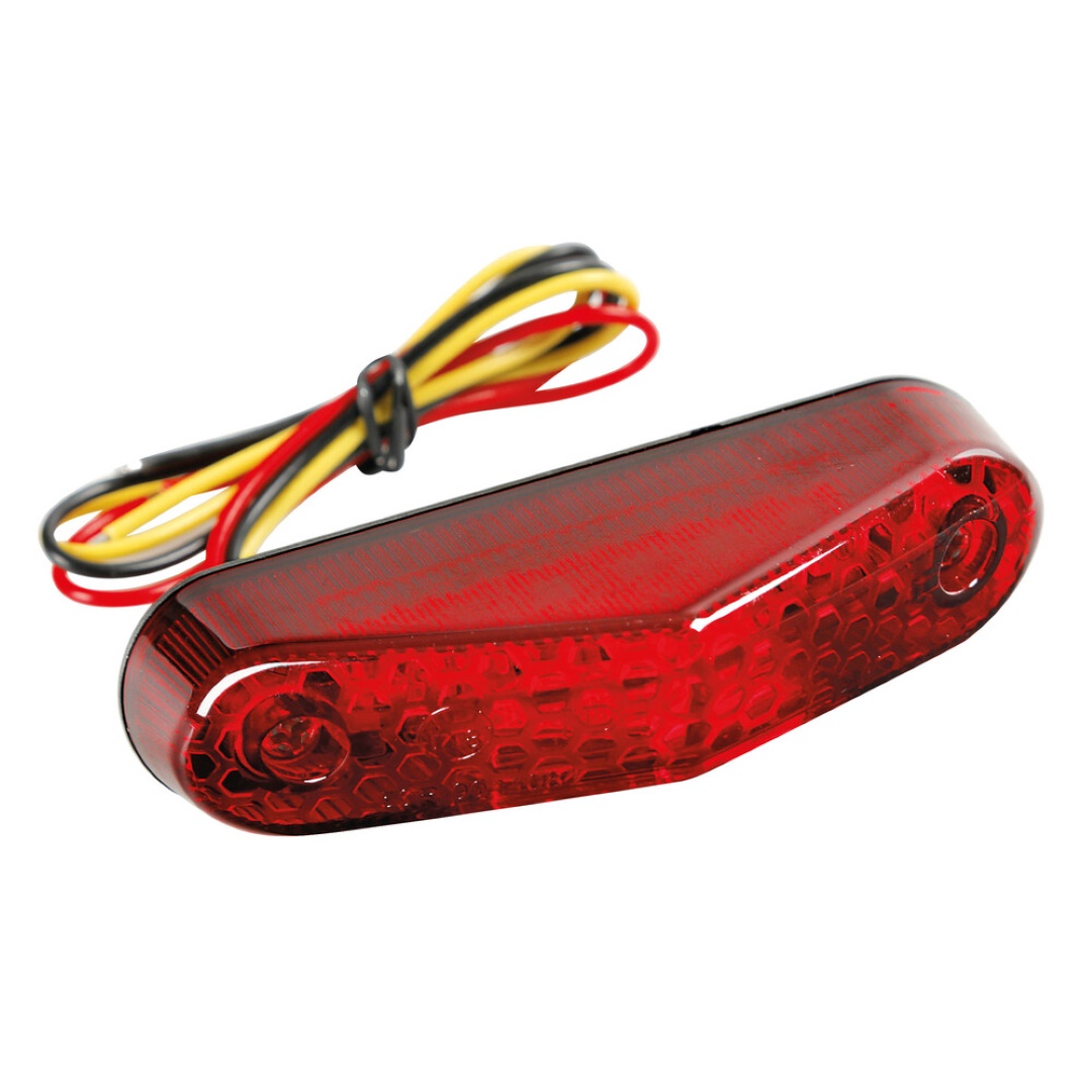 Lampa Φανάρι Πίσω Μοτοσυκλέτας Nova 12v 9led Κόκκινο 3Χρήσεων (Θέσεως/stop/Φως Πινακίδας)- 1τχμ 1 90484 LM 1