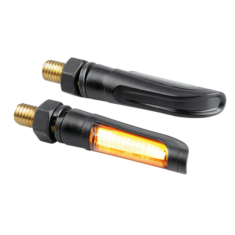 Φλας Μοτοσυκλέτας Nail Μαύρα 12v Cob Led M8 50x10mm Σετ 2τμχ Lampa 1 91627 S 01