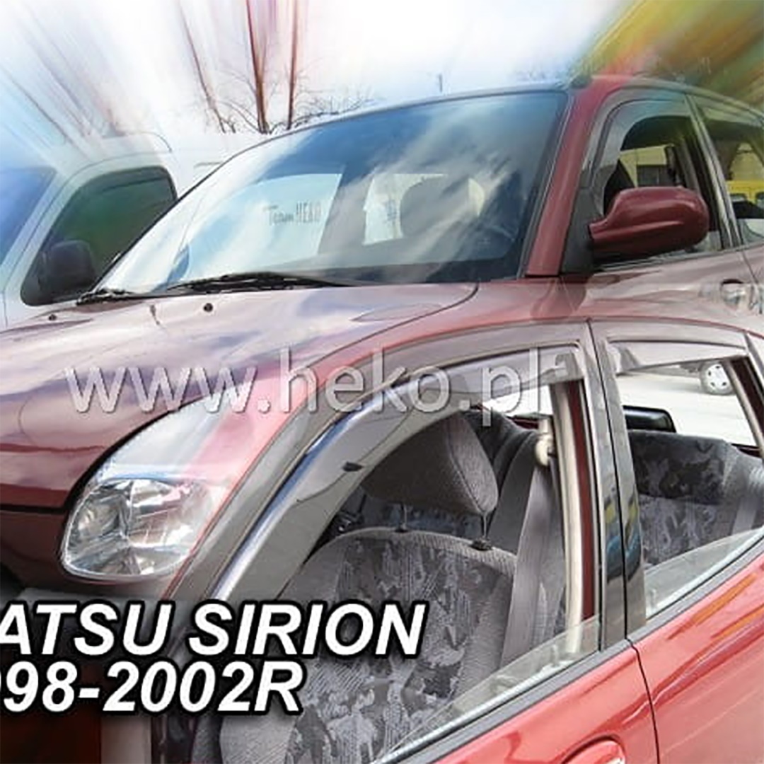 Daihatsu Sirion 5d 1998-2005 Φιμέ Ανεμοθραύστες Heko Σετ 2τμχ 1 A13209 1