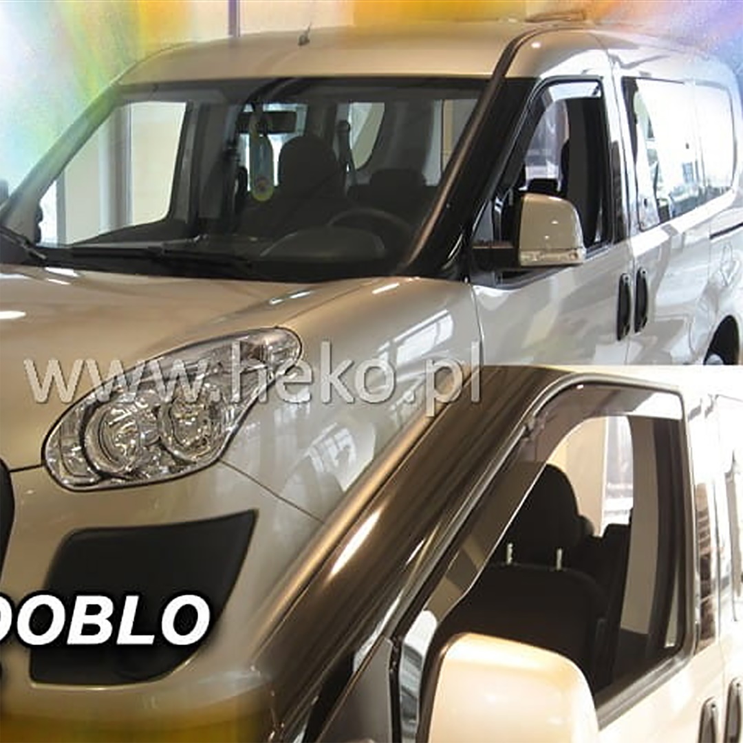 Ανεμοθραύστες για Fiat Doblo 2010+ / Opel Combo D 2011+ Φιμέ της Heko Σετ 2τμχ 15166 (tp) 1 A166