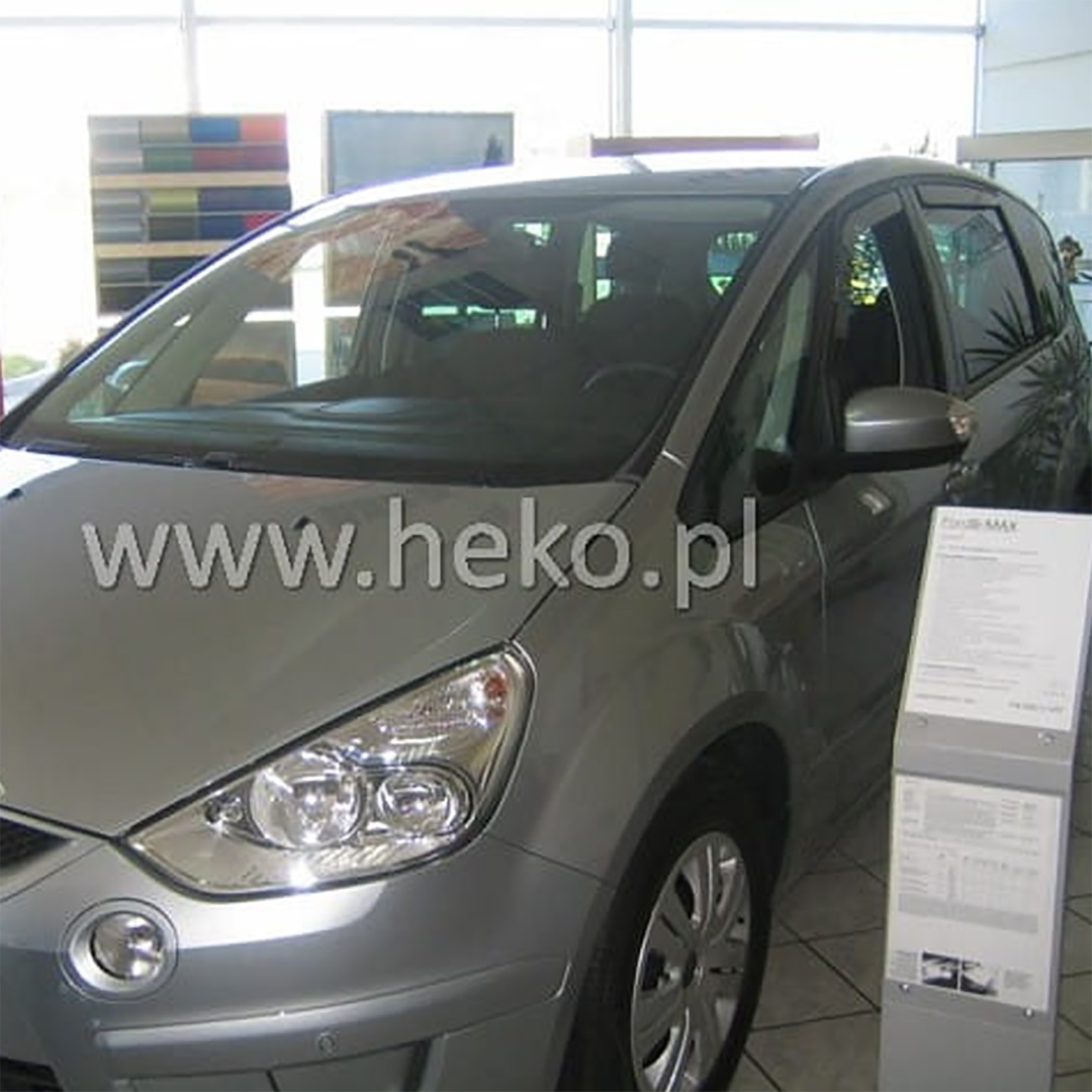 Ford S-max 5d 2006-2010 Φιμέ Ανεμοθραύστες Heko Σετ 2τμχ 1 A260