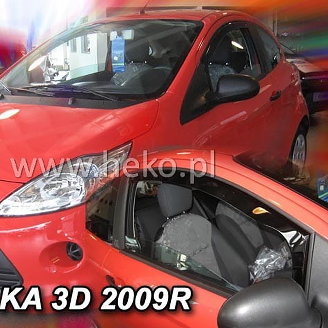 Ford Ka 2 3d 2009-2017 Φιμέ Ανεμοθραύστες Heko Σετ 2τμχ 1 A288