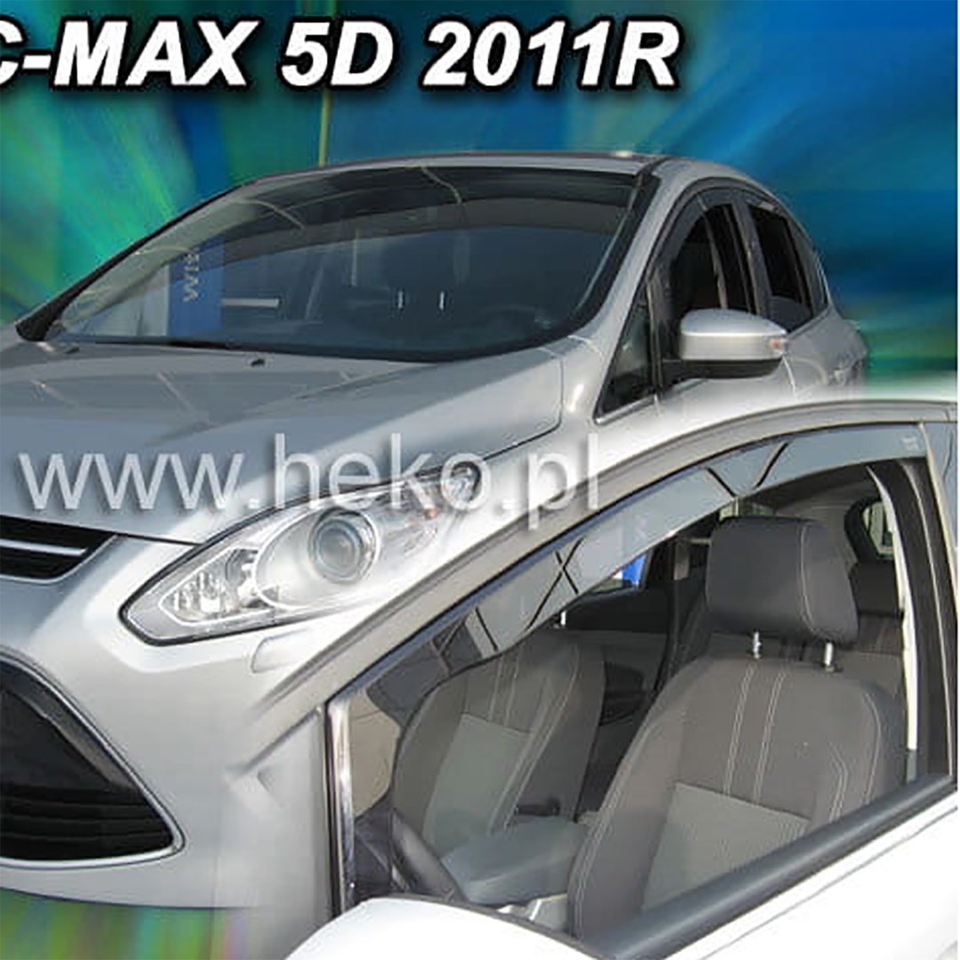 Ford C-max 5d 2011+ / Grand C-max 5d 2011+ Φιμέ Ανεμοθραύστες Heko Σετ 2τμχ 1 A291