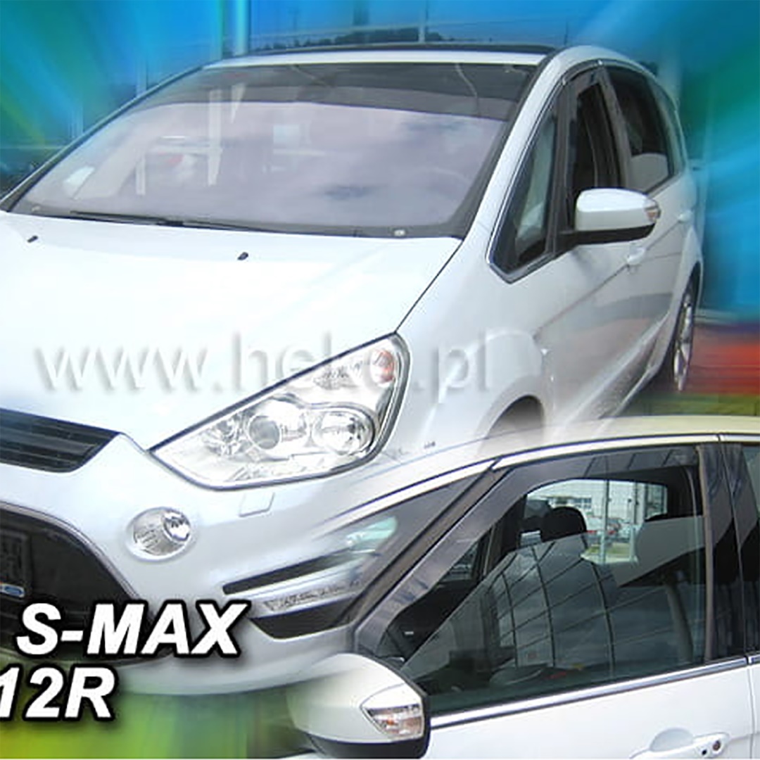 Ford S-max 5d 2010-2016 Φιμέ Ανεμοθραύστες Heko Σετ 2τμχ 1 A297