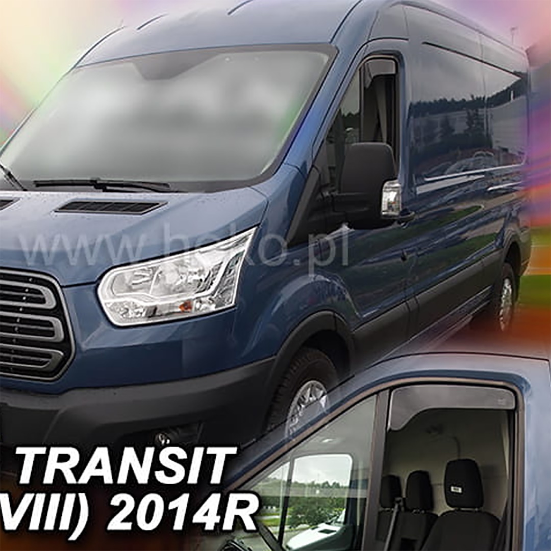 Ανεμοθραύστες Ford Transit 8 2013+ (μισό μόνο πάνω) Φιμέ Heko Σετ 2τμχ (tp) 1 A309