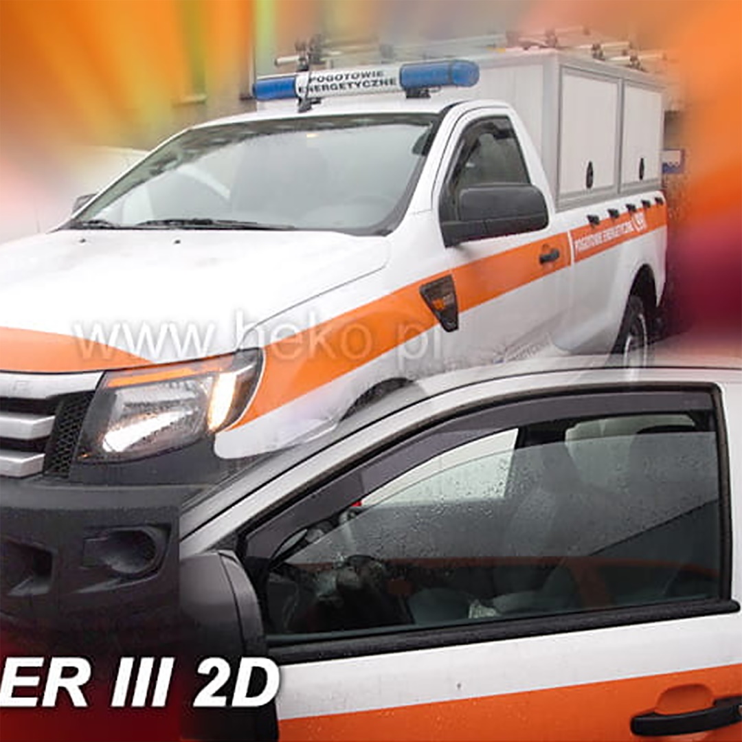 Ford Ranger 2d 2012+ Φιμέ Ανεμοθραύστες Heko Σετ 2τμχ 1 A314