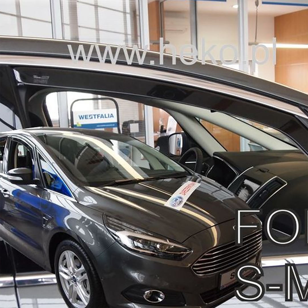 Ανεμοθραύστες Ford S-Max II 5D 2014-2023 Φιμέ Heko Σετ 2τμχ 15317 1 A317