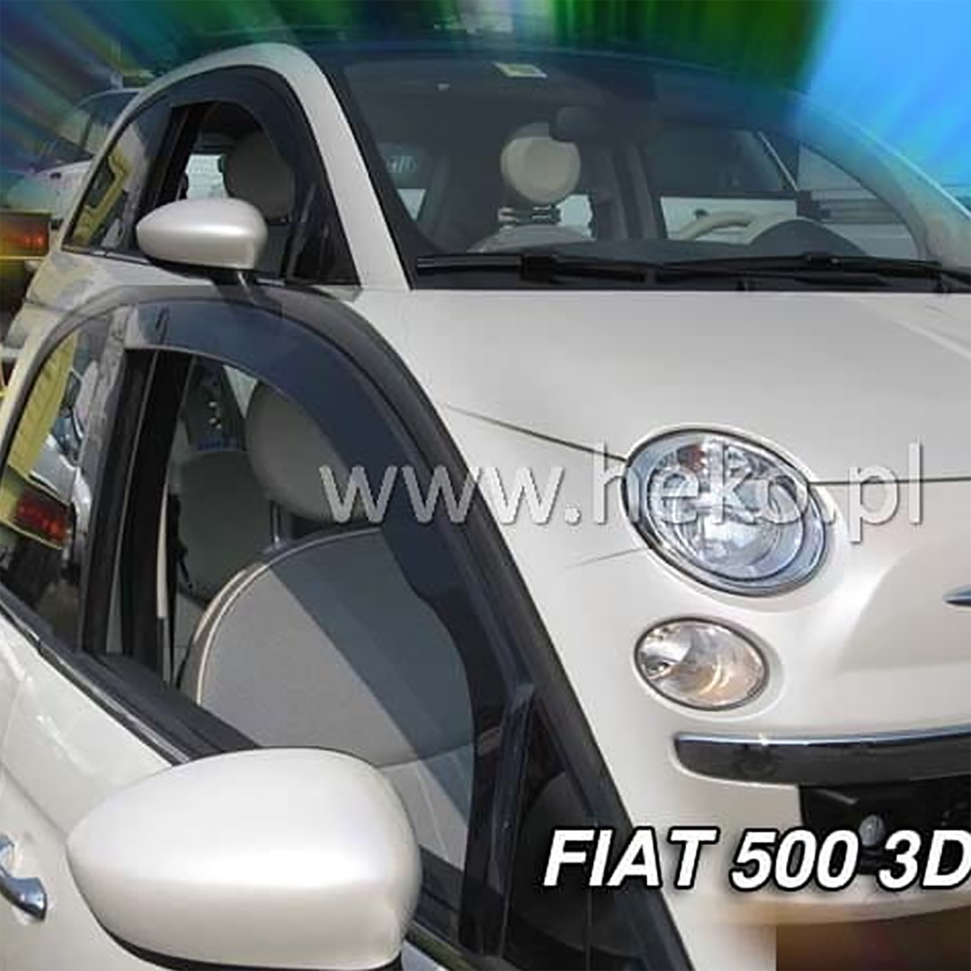Ανεμοθραύστες Fiat 500 3D 2007+ Φιμέ Heko Σετ 2τμχ 15156 1 A56