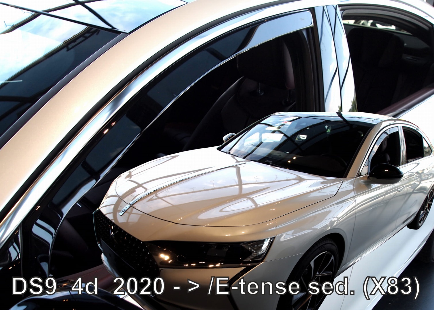 Ds 9 (x83) 4d E-tense 2020+ Φιμέ Ανεμοθραύστες Heko Σετ 4τμχ για Μπρος-Πίσω Παράθυρα 1 ANEM.12281