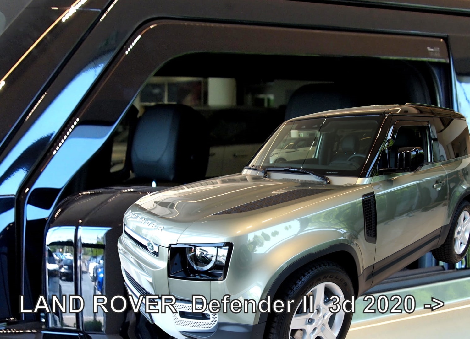 Land Rover Defender 5d 2020+ Φιμέ Ανεμοθραύστες Heko Σετ 4τμχ για Μπρος-Πίσω Παράθυρα 1 ANEM.27254