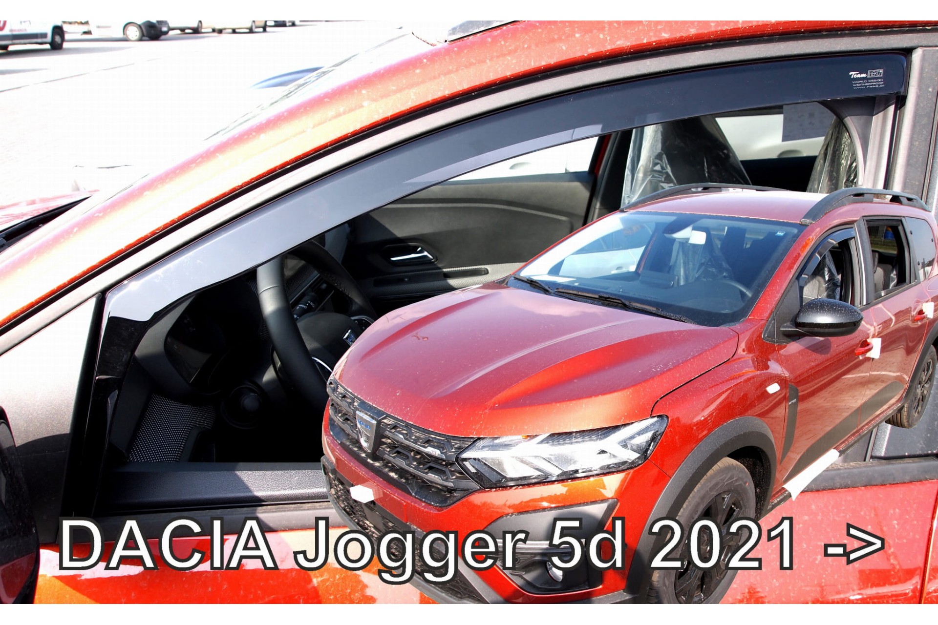 Dacia Jogger 5d 2021+ Φιμέ Ανεμοθραύστες Heko Σετ 2τμχ 1 ANEM13123