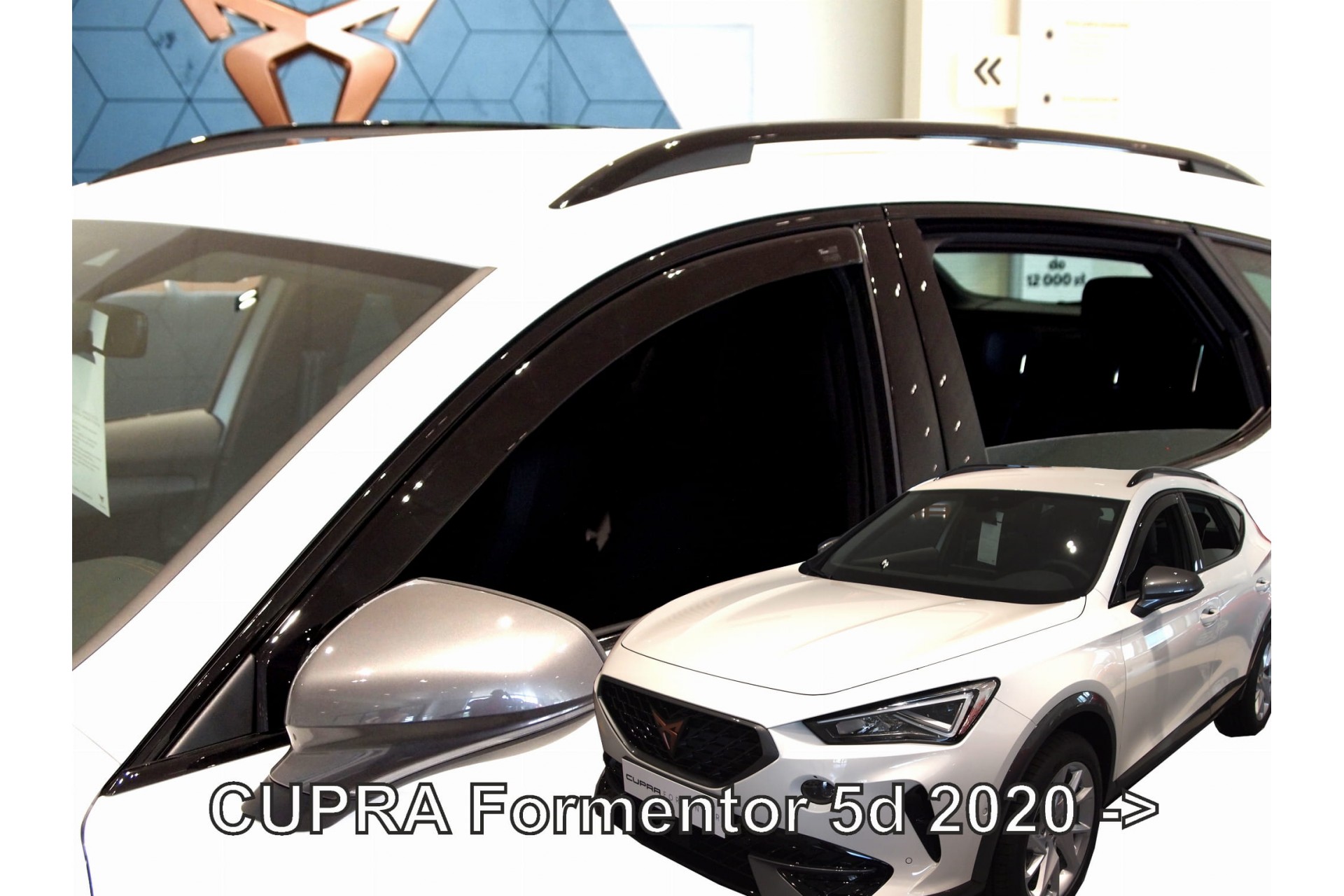 Mercedes Eqc N293 5d 2019+ / Cupra Formentor 5d 2020+ Φιμέ Ανεμοθραύστες Heko Σετ 2τμχ 1 ANEM28247
