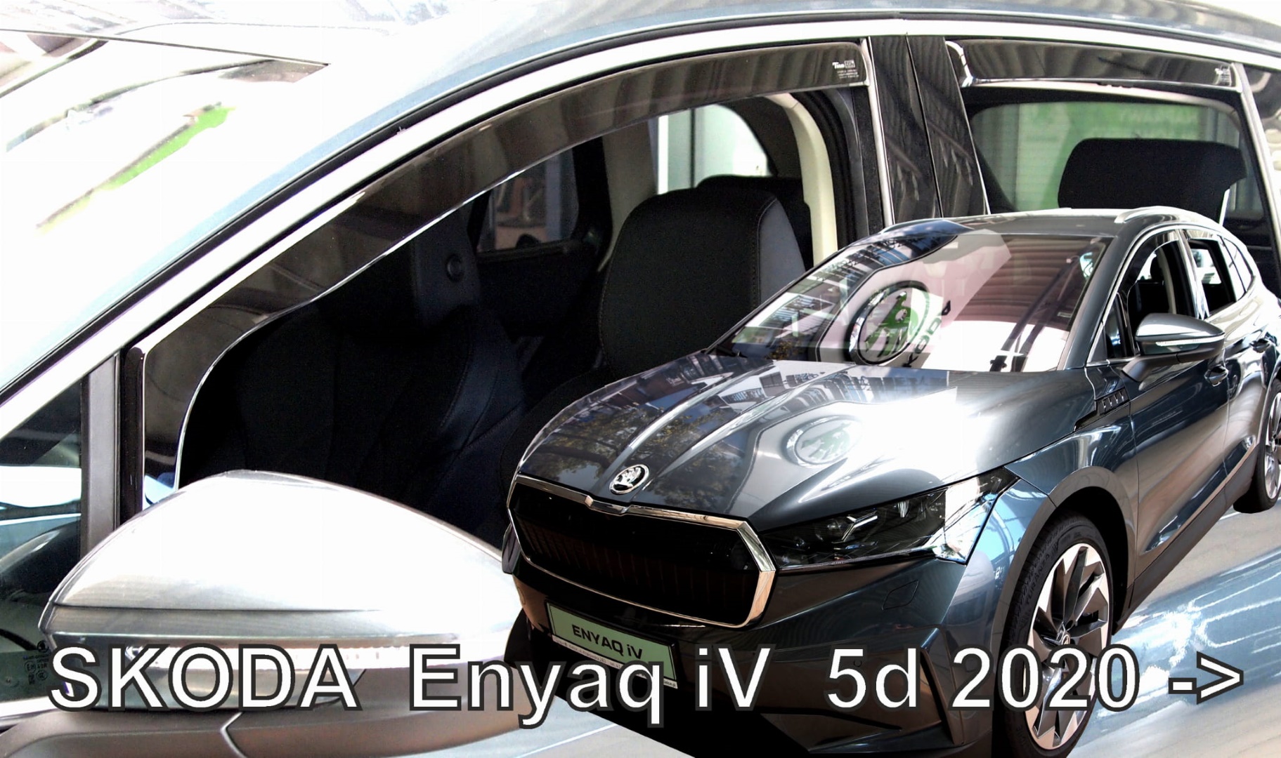 Skoda Enyaq 5d 2020+ Φιμέ Ανεμοθραύστες Heko Σετ 4τμχ για Μπρος-Πίσω Παράθυρα 1 ANEM28360