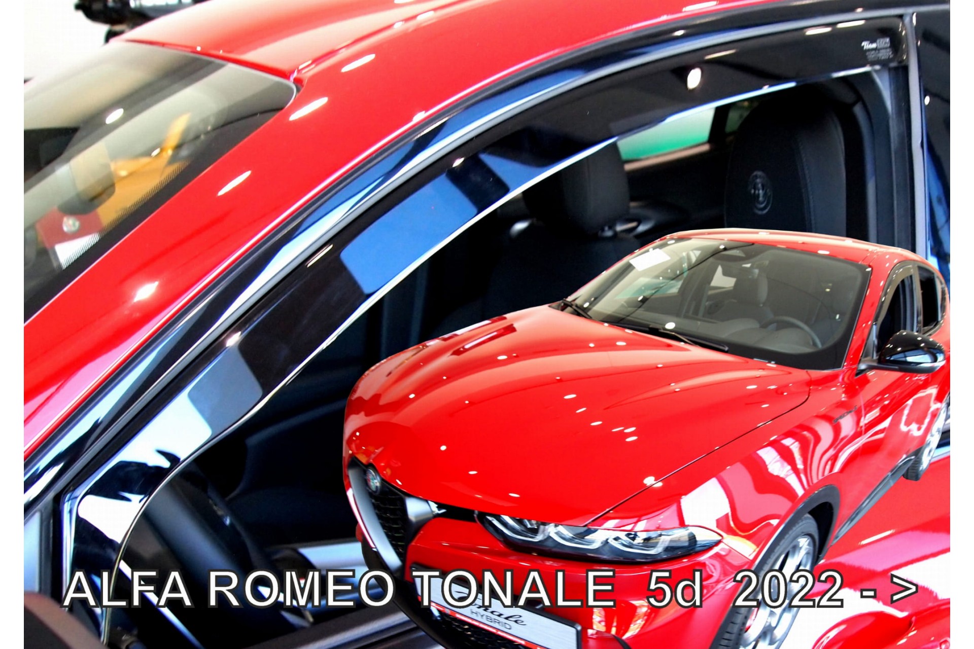 Alfa Romeo Tonale 5d 2020+ Φιμέ Ανεμοθραύστες Heko Σετ 2τμχ 1 ANEM 10120