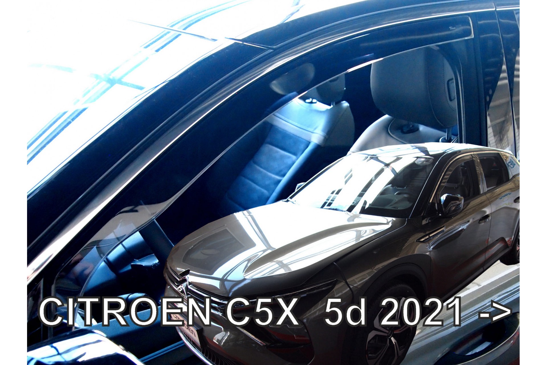 Citroen C5 X 5d 2021+ Φιμέ Ανεμοθραύστες Heko Σετ 4τμχ για Μπρος-Πίσω Παράθυρα 1 ANEM 12277