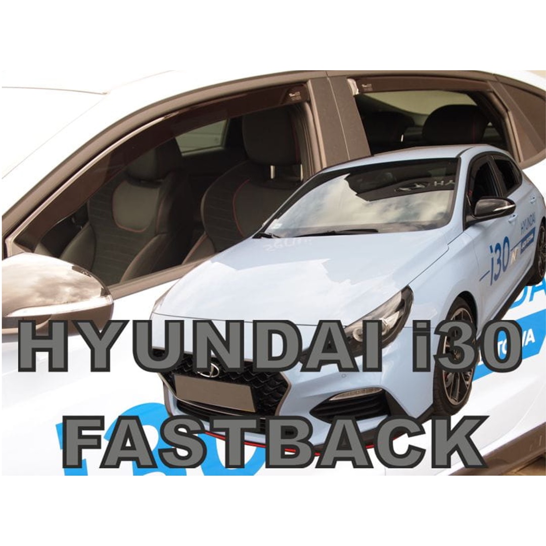 Hyundai I30 Fastback N 5d 2019+ Φιμέ Ανεμοθραύστες Heko Σετ 4τμχ για Μπρος-Πίσω Παράθυρα 1 ASET17299 1