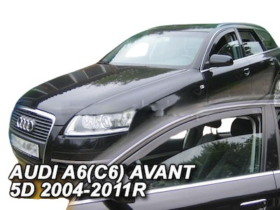 Audi A6 / C6 4d/5d 2004-2011 Φιμέ Ανεμοθραύστες Heko Σετ 2τμχ 1 Audi A6 C6 4D 5D 2004 2011 heko 1