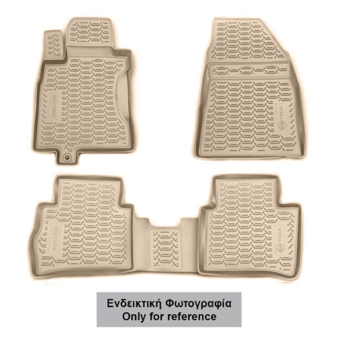 Toyota Lc200 2015+ Λαστιχένια Πατάκια Μαρκέ Σετ 4τμχ Μπεζ Novline 1 Toyota Lc200 2015+ Λαστιχένια Πατάκια Μαρκέ Σετ 4τμχ Μπεζ Novline
