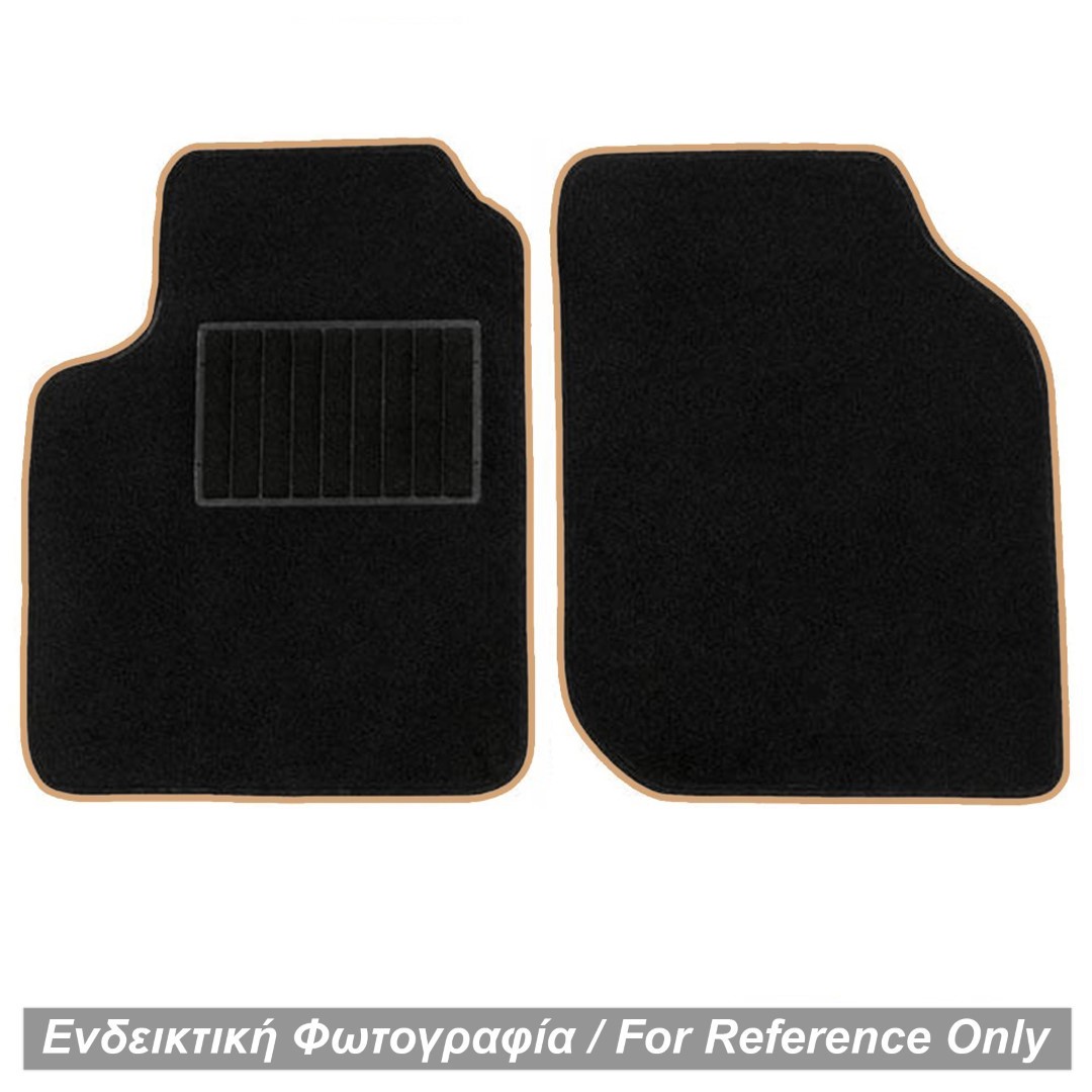 Πατάκια Μοκέτας Mercedes Smart 450 1998-2006 Μαύρο με Μπεζ Ρέλι (2τχμ) Race Axion 1 BLACK BEIGE 2 pieces