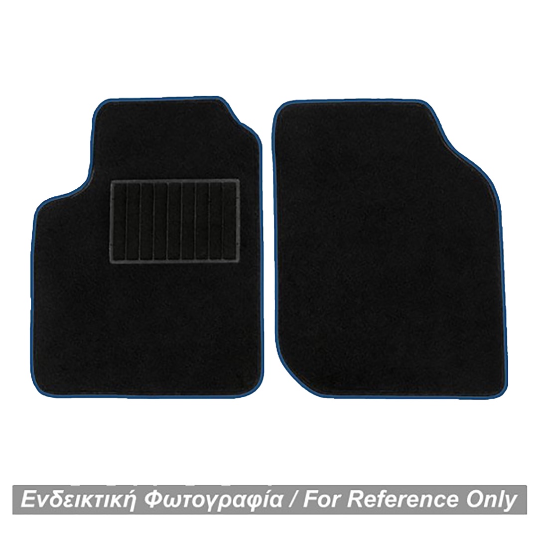 Πατάκια Μοκέτα Mercedes Smart 451 2007-2014 Μαύρο με Μπλε Ρέλι (2τχμ) Race 1 BLACK BLUE 2TEM