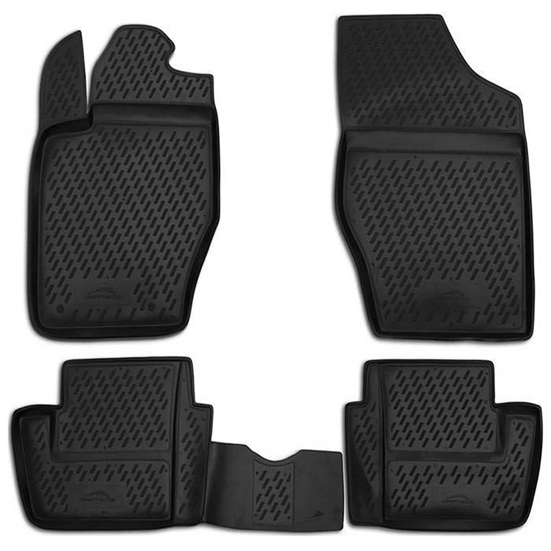 Citroen C4 5d 2001-07/2008+ Λαστιχένια Πατάκια Σετ 4τμχ Μαύρα Novline 1 CARCRN00011