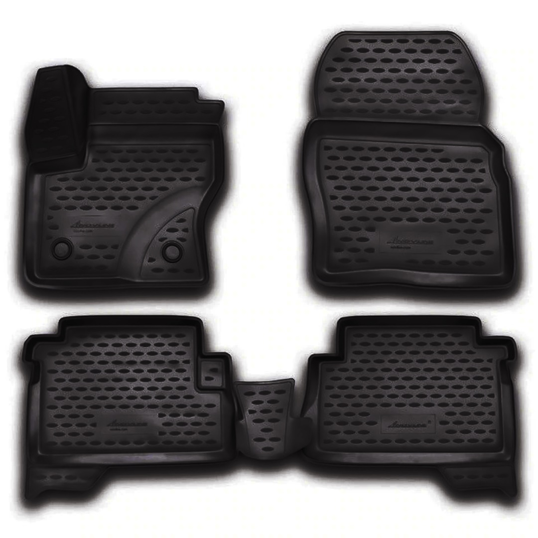 Ford Kuga 5d 2013-2019 Λαστιχένια Πατάκια Σετ 4τμχ Μαύρα Novline 1 CARFRD00009K